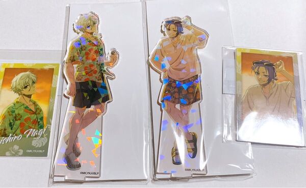 ブルーロック 御影玲王 凪誠士郎 ホログラムアクリルスタンド ミニフォトカード
