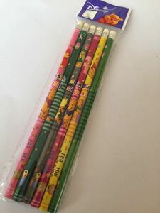 6本セット 鉛筆 えんぴつ エンピツ くまのプーさん Winnie the Pooh ぷーさん プーさん ディズニー Disney 新品 筆記用具