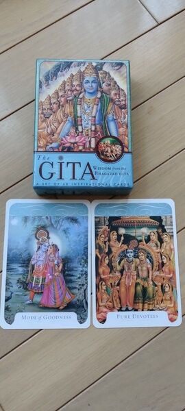 The GITA Wisdom from the Bhagavad Gita オラクルカード52枚 インド ギータ