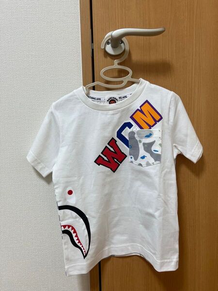 BAPE KIDS WGM Tシャツ 110cm ホワイト