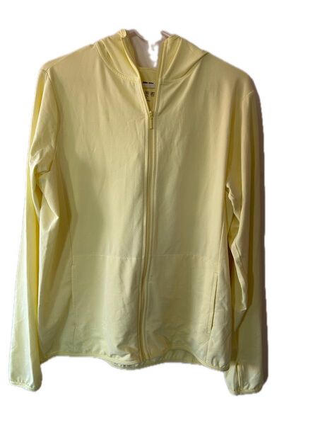 ユニクロ エアリズム 長袖 パーカー ブルゾン イエロー 黄色 XL UNIQLO AIRism UVカット