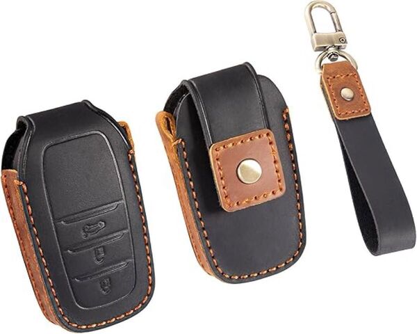 新品 トヨタ 専用 本革 レザー スマート キー ケース カバー ハリアー ランクル250 クラウン スポーツ クロスオーバー