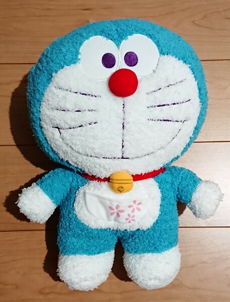 新品 ドラえもん ふわふわ モコモコ ぬいぐるみ 35cm Big 和柄 さくら