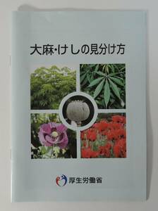 ☆PF12　冊子■令和2年度版　大麻・けしの見分け方■厚生労働省　未使用