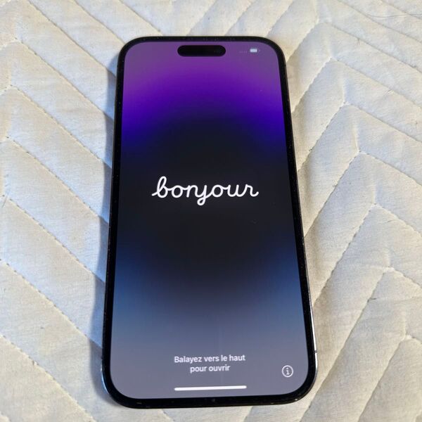 iPhone 14pro 初期化済み SIMロックなし 128GB ディープパープル apple版