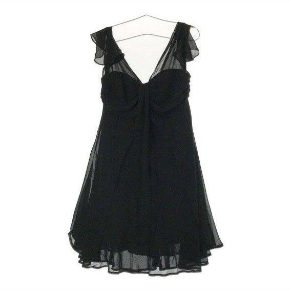 新品 未使用 Pour Vous/Sサイズ/ワンピース 黒/ブラック パーティードレス