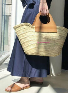 新品 L'Appartement/アパルトモン◆HEREU/ヘリュー Rafia Bag　ブラウン◆\37,400-