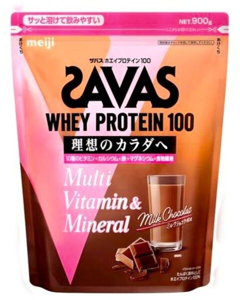ザバス ホエイプロテイン100 ミルクショコラ風味900g