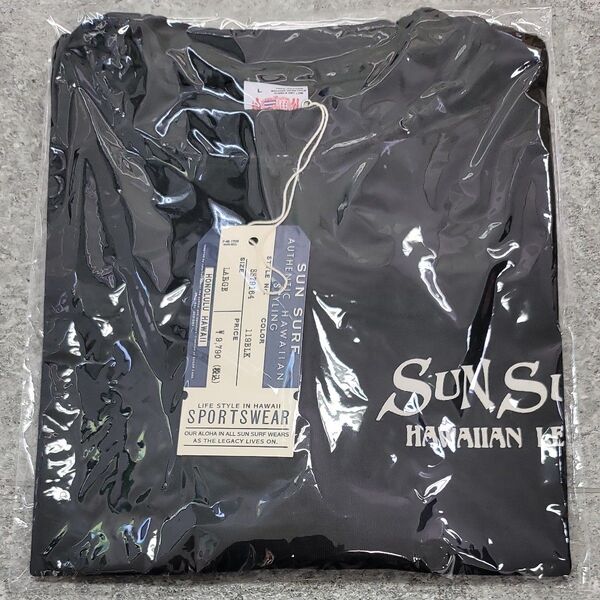 新品未開封 SUNSURF PRINT T-SHIRTS MANDALA L Black Tシャツ 黒 半袖 サンサーフ曼陀羅