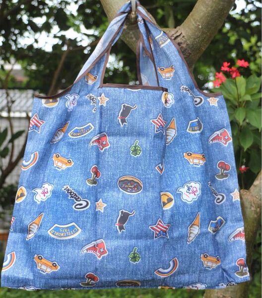 大きめのエコバッグ 折りたたみ 買い物袋 エコバック1袋 プレゼント 大容量 軽量 手提げ袋 おしゃれ かわいい