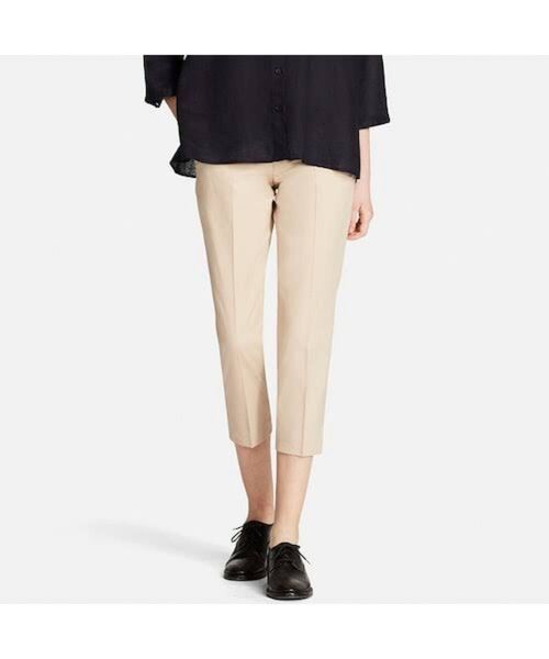 UNIQLO ユニクロドライストレッチクロップドパンツ ベージュ