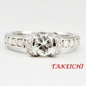 Pt900★リング ダイヤモンド0.44ct/ダイヤモンド0.34ct◇11号【中古】/10020705