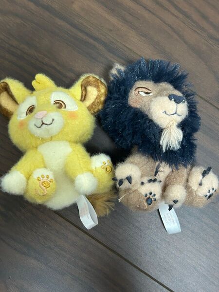 新品 ミルキーボア ライオンキング スカー シンバ マスコット 2点セット