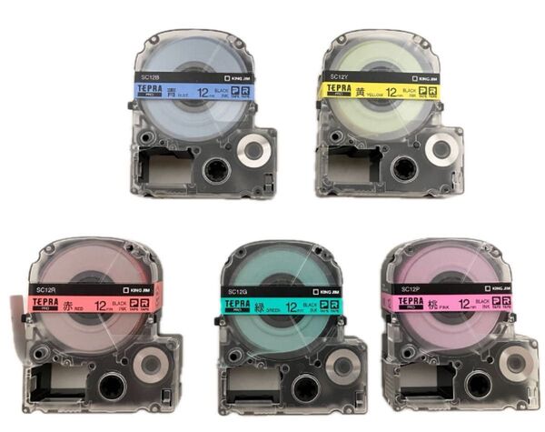 キングジム KING JIM テプラ TEPRA PRO テープ カートリッジ 5個セット 12mm 純正品