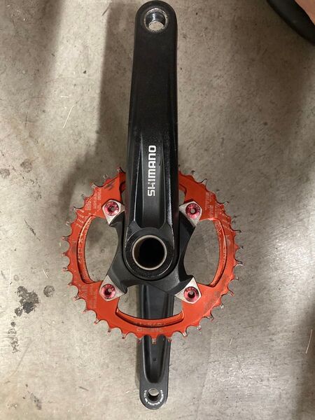 SHIMANO FC-MT500 175㎜ +中華ナローワイドチェーンリング