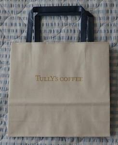 タリーズコーヒー(TULLY'S COFFEE)◆ショップ袋（紙袋） 小