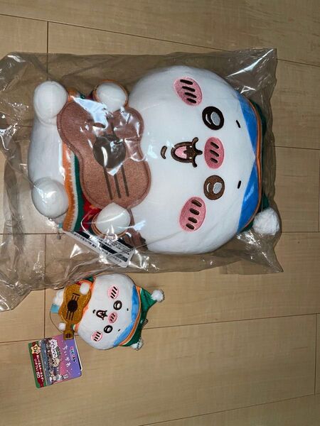 ちいかわ エニマイくじ ハチワレ ぬいぐるみ、キーホルダー 2点セット
