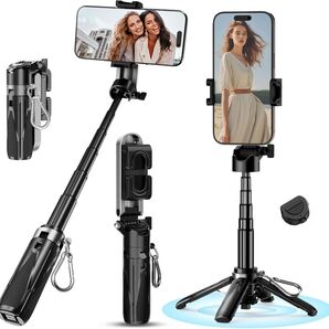 価格交渉大歓迎!自撮り棒 スマホスタンド スマホ じどり棒 セルカ棒11.5cm収納サイズ 無線リモコン付き コールドシュー付き