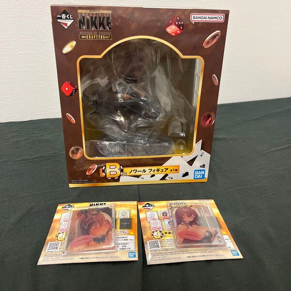 大人気!一番くじ!勝利の女神NIKKE!CHAPTER5!B賞ノワールフィギュア!J賞ノワールのチャーム通常、シークレットセット