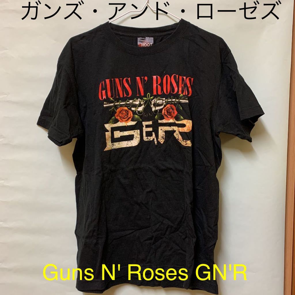 Lサイズ【GUNS N' ROSES】ネルシャツ フードネル チェック ネル