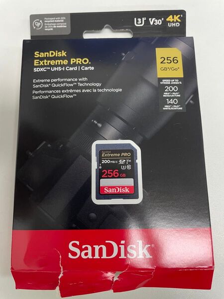 SanDisk (サンディスク) 256GB Extreme PRO SDXC UHS-I メモリーカード 新品未使用