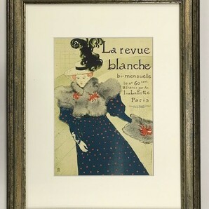 【特価】　≪　　 トゥールーズ　ロートレック　　≫　　リトグラフ【石版画】　　LA REVUE BLANCHE 　　1966年　　TOULOUSE-LAUTREC