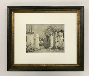 【特価】　≪　　モーリス・ユトリロ　　≫　　コロタイプ版画　　LA　FERME　DE　NOGEON　　1924年　　MAURICE UTRILLO