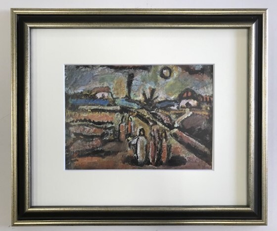 【特価】　≪　　ジョルジュ・ルオー　　≫　　エリオグラビュール　　PAYSAGE　BIBIQUE　　1962年　　GEORGES ROUAULT