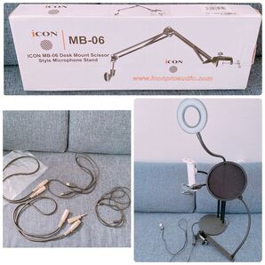 ライブ配信セット 端子 接続アーム リングライト アーム