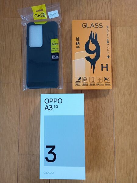 OPPO A3 5G 本体 ブラック ワイモバイル版 (ケース、フィルムおまけ付き)