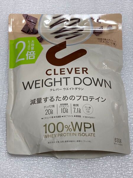 クレバー ウエイトダウン 減量するためのプロテイン チョコレート 630g × 1個