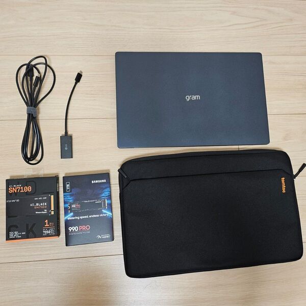 美品☆LG gram SuperSlim 15.6インチ SSD交換済 2TB