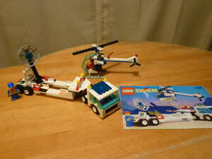  Lego system 6336 helicopter . that large transportation car 
