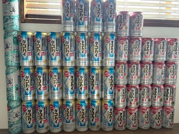 タコハイ500ml25本タコハイ梅350ml22本翠ジンソーダ500ml4本合計51本