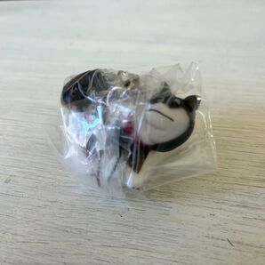 拒否柴ストラップ2 見返り拒否犬(黒)