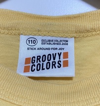 GROOVY COLORS 半袖 Tシャツ １１０ 黄色 イエロー ハートプリント レトロ アメカジ FITH フィス グルーヴィーカラーズ 男の子 女の子_画像5