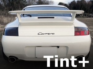 Tint+ cut . Porsche Carrera 911 996 tail lamp smoke film T3