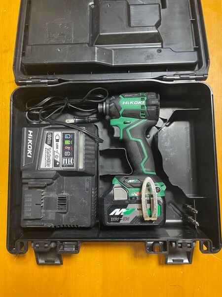 HiKOKI インパクトドライバ WH36DC バッテリー 充電器 ケース付き