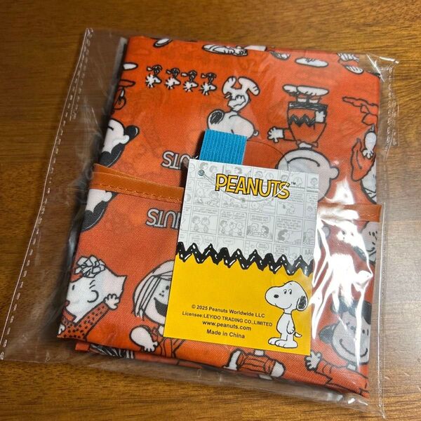 新品 スヌーピーデイリーバッグ エコバッグ折りたたみバッグ【オレンジ】