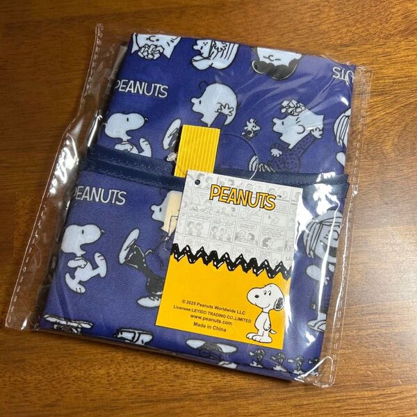新品 スヌーピーデイリーバッグ エコバッグ 折りたたみバッグ【ネイビー】