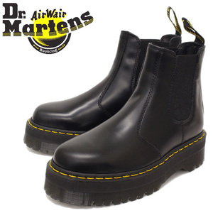 正規 Dr.Martens (ドクターマーチン) 24687001 2976 QUAD サイドゴア チェルシーブーツ BLACK UK7-約26.0cm