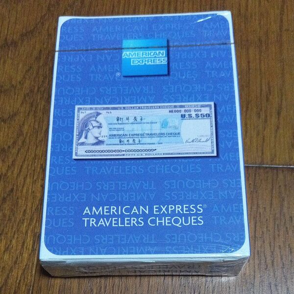 AMERICANEXPRESS TRAVELERSCHEQUESアメリカンエクスプレストラベラーズチェック非売品新品未開封トランプ