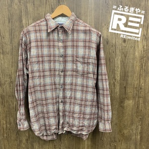 PENDLETON ペンドルトン 長袖シャツ ウール チェックシャツ ビッグサイズ XL USA製 70s ヴィンテージ