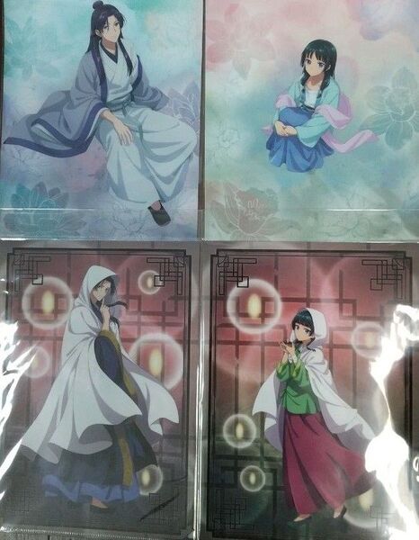 薬屋のひとりごと クリアファイル 4枚 未使用品 猫猫 壬氏 雨宿り 百物語 MOVIC ムービック