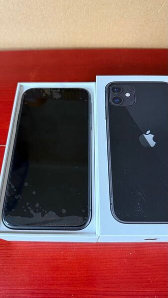 iPhone11 ブラック 128GB SIMフリー ディスプレイ交換済み(フィルム剥がしてません)価格交渉歓迎