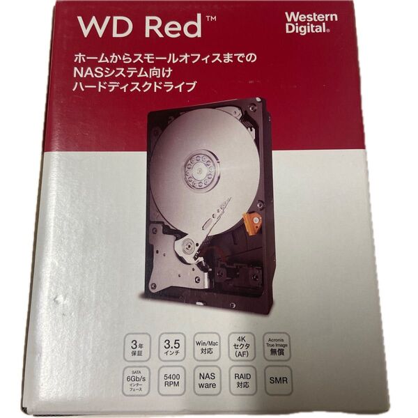 【新品・未開封品】WD Red 6TB WD60EFAX-EC NAS用HDD WD Red NASシステム向けHDD