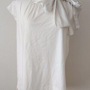 Do CLASSE ホワイト ノースリーブ トップス リボン付きLサイズ#27 トップス