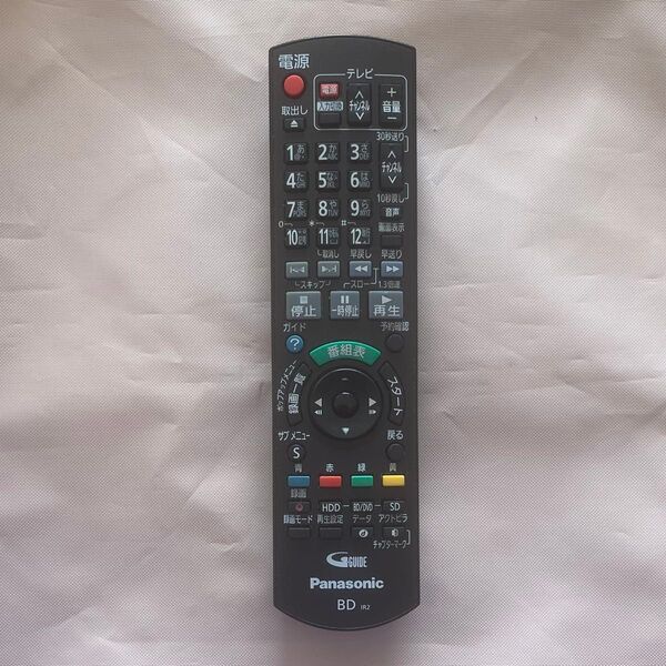 Panasonic パナソニック ブルーレイレコーダー リモコン N2QAYB000565