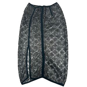 LOUIS VUITTON ルイヴィトン レーススカート モノグラム ブラック 38