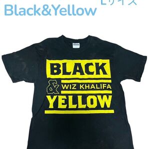 WIZKHALIFA ウィズカリファ Black&Yellow TシャツLサイズ